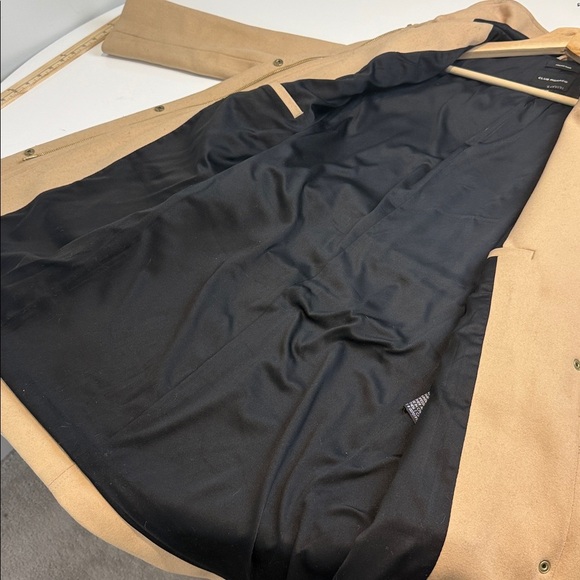 Club Monaco Ryan Italian Wool Hooded Camel Coat - Picture 12 of 14